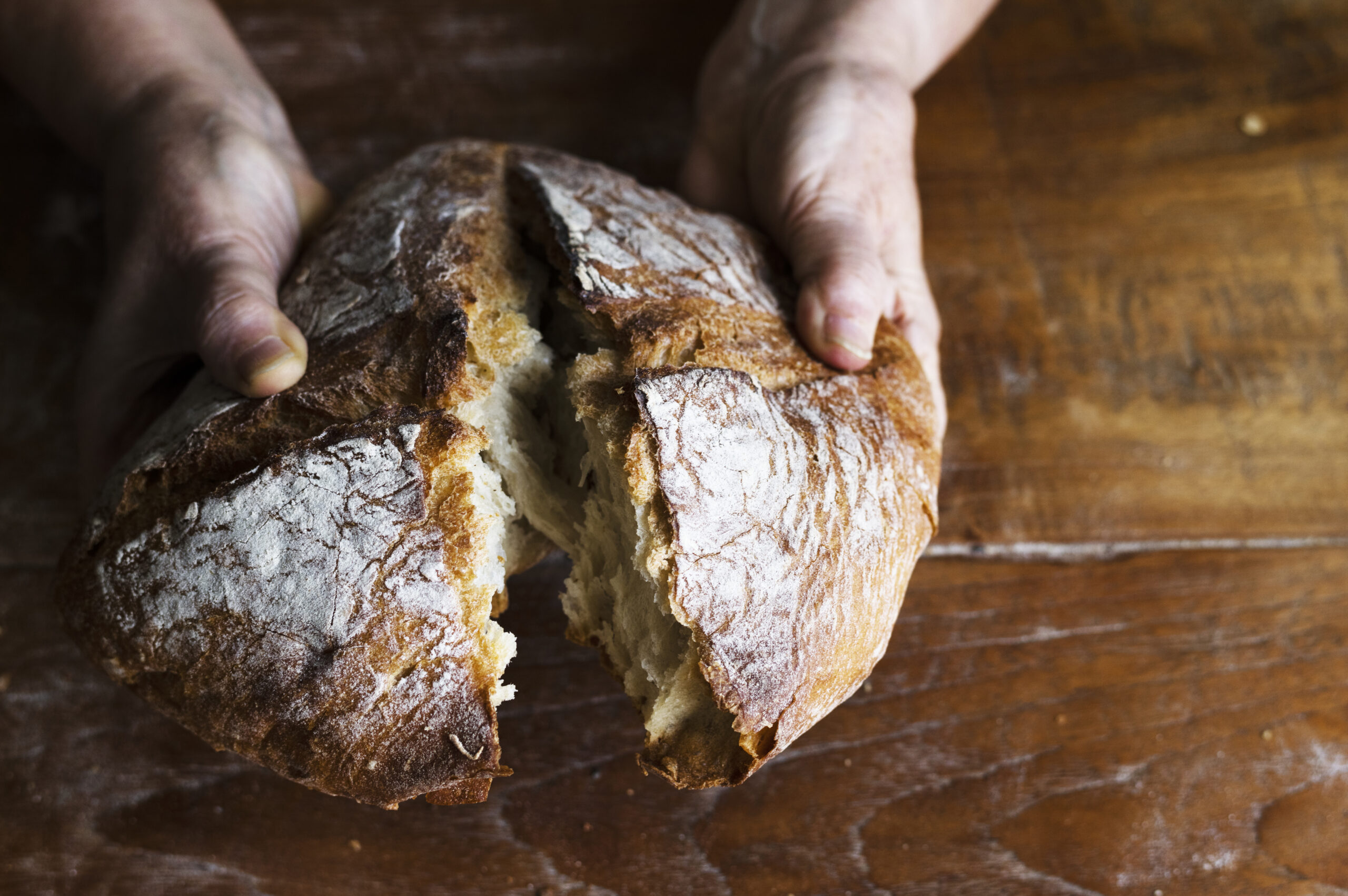 Bread loaf food photography recipe idea
