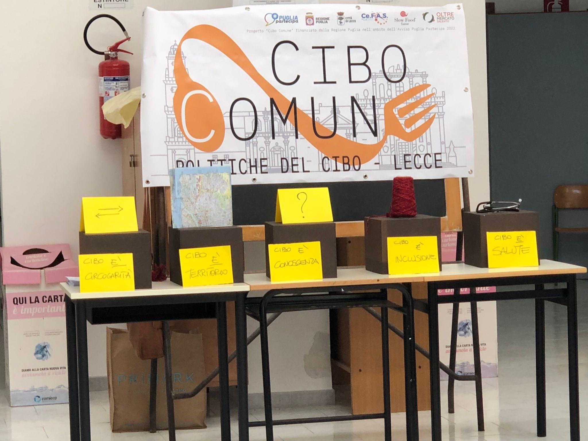 “CIBO COMUNE” il progetto finanziato dalla Regione Puglia nell’ambito dell’Avviso Puglia Partecipazione 2022, è arrivato a scuola!!
